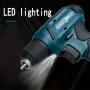 8V Cordless Electrical Drill Set USB Rechargeable 1300mAh Li-Ion Battery LED Light Forward/Reverse Adjustment Drill Bits Kit
