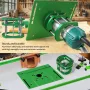Freesliftset van aluminiumlegering Freestafelinzetplaat 240x200mm Handmatig heffen voor 65mm-motoren Houtbewerkingsgereedschap Hoge hefbeweging CNC-proces