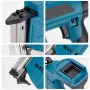 Cordless Electric Nail Gun 18V Battery Compatible Dry Fire Lockout Full Copper Motor Continuous and Single Firing Modes 30mm Max Nail Length