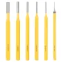 6PCS Roll Pin Punch Set Fast Pin Removal Drive Pins In or Out 1/8 3/16 1/4 5/16 5/32 1/16 Inch for Hunting Woodworking Pistol