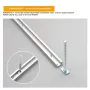 ENJOYWOOD Woodworking 19*12.7mm T Track with Predrilled Mounting Holes for Quick Ratchet Rail Clamps for M6/M8 Slot Hold Down Clamps Featherboard