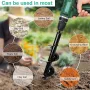 8 cm diameter jordborr hålgrävare planteringsmaskin borr staketborr bensin stolphålgrävare trädgårdsverktyg 4 storlekar