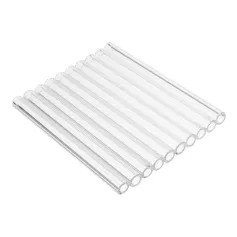 10 tubi per soffiaggio in vetro borosilicato con diametro esterno di 100 mm, spessore di 8 mm e parete di 1,5 mm