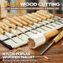 12pcs Woodworking Carving Chisel Set Cr-V Material Blade Wooden Handle Beginner DIY Carving Set Woodworking Tools