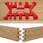 Aluminum Dovetail Jig Precision Tenon Gaps Gauge Woodworking Tenon Caliper Table Saw Depth Gauge Height Measuring Metric & Inch