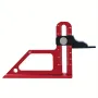 Adjustable Table Saw Depth Gauge 0-60mm with Metric and Inch Scale Aluminum Installing Blade Router Bits Height Measuring Gauge