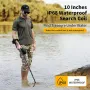 USA Direct Metal Detector Waterproof Professional Gold Finder with LCD Display 10\ Coil Advanced DSP Chip Deep Detection Treasure Hunter