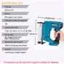 Cordless Electric Nail Gun 18V Battery Compatible Dry Fire Lockout Full Copper Motor Continuous and Single Firing Modes 30mm Max Nail Length