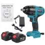 Drillpro 800nm Max. High Torque Cordless Electric Wrench With 1 or 2 Battery Brushless Wrench Tool Car Repair