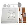 Router Table Insert Plate with Fixed Chassis Support Table Saw Workbench Woodworking Tools Trimmer Engraving Machine