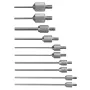 Tungsten steel flat measure pin M2.5 head dial indicator needle thread centimete probe D1.0xL10 - D1.5xL30 precision stylus styli