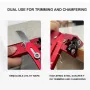 Woodworking Edge Corner Planer Aluminum Alloy Edge Banding Arc Trimming Blade Planer Chamfering Fillet Scraper Deburring Tool