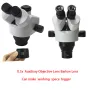 HAYEAR WD165 0.5X 0.7X 2.0X Auxiliary Objects Lens Microscope Camera Lens For Trinocular Binocular Stereo Zoom Microscope Barlow Glass Lens