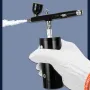 Black Portable Rechargeable Mini Electric Small Airbrush Air Pump Set Marker Pen Atmospheric Pressure Model Spray Paint Color Painting