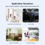 12-in-1 Air Quality Monitor Compact Portable Carbon Dioxide Detector with Real-Time Data CO2 HCHO TVOC PM2.5 PM10 CO Temperature Humidity Meter USB Charging WiFi Enabled for Home and Office Use