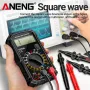 Multimetro digitale portatile ANENG SZ308, amperometro con resistenza di corrente e tensione AC/DC con uscita a diodo, misurazione del transistor HFE e indicazione di batteria scarica.