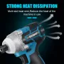 Drillpro 18V 520N.m Cordless Brushless Power Impact Drivers Electric Screwdriver Drill Stepless Speed Change Switch Adapted To 18V Battery