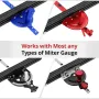 Guide de jauge à onglet en aluminium HONGDUI HD-KS22, support étendu pour table de scie à onglet pour le travail du bois