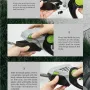 Cordless Hedge Trimmer and Lawn Clippers Set 18-21V Lithium Battery High Carbon Steel Blades Lightweight Design Quick Charging for Gardening