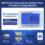 SUNKKO M6T24 Battery Pack Precision Voltage Monitor 24 Channels 5V Range 5.0-Inch LCD Real-Time Monitoring Automatic Analysis