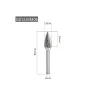 GX1220M06 6mm Head Tungsten Carbide Alloy Rotary File Tool Point Burr Die Grinder Abrasive Tool Drill Milling Carving Bit