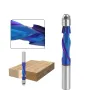 1/2\ Shank Woodworking YK20 Carbide CNC Router Bit Blue Coated Compression Flush Trim Mill for Slotting and Trimming