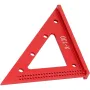 Aluminum Alloy Woodworking Triangle Ruler 45 or 90 Degrees Versatile Carpenter Square