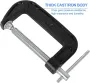 2/3/4/5/6 Inch C Clamp Heavy Duty Steel G Clamp Woodworking Clamp Fixed Fixtures Hardware Tool