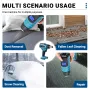 Drillpro 18V Heat Gun LED Display 30-650℃ Hot Air Gun Ceramic Heating Element for Shrink Wrapping Soldering No Battery