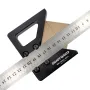 ENJOYWOOD Woodworking Center Scriber 45 Degrees Angle Line Caliber Ruler Wood Measuring Scribe Tool