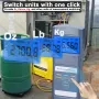 Digital Refrigeration bluetooth Scale 90kg High Capacity Electronic Weighing Scale for Refrigerants Refilling Central Air-conditioning and Refrigeration Equipment Fluoridation Tools