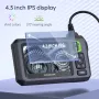 INSKAM 4.3\ IPS Display Endoscopio Telecamera di Ispezione 1080P HD Lente Corta da 2,7 cm 170° Visualizzazione per Condotti Stretti 3.5H Batteria a Lunga Durata da 2000 mAh IP67 Impermeabile