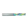 HONGDUI Downcut Spiral Router Bit 1/4 Inch Shank 1/4 Inch Cutting Dia. DLC ta-C Coated Mill Bit For Wood Carving Plunge Cut