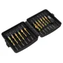 Drillpro 13 stuks M3-M10 metrische schroefdraadtapboorset met zeskantschacht, boor met samengestelde schroefdraad, handgereedschap met verbindingsstang