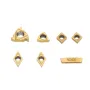 7pcs Carbide Inserts for 12mm Shank Lathe Boring Bar Turning Tool Holder CCMT060204 11IR 16ER Carbide Inserts