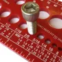 Bolt Nut Thread Checker Inch & Metric Thread Tester Bolt Gauges Metric Size Gauge Tester Measuring Tool KitsAccessories Dropship