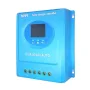 Controlador solar MPPT 100A/120A/150A 12V/24V/36V/48V com display de energia e saída USB dupla, carregamento inteligente, controle de luz, chumbo-ácido e lítio