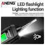 Penna misuratrice di tensione ANENG VD807 ad alta sensibilità, induzione, intervallo di misurazione 12-300 V, con sistema di allarme sonoro e luminoso, illuminazione a LED, spegnimento automatico, strumento di sicurezza per uso domestico e professionale.