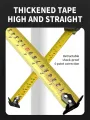 Stainless Steel Tape Measure Retractable with Lock Nylon Coated Wear-Resistant Waterproof High Precision Optional Sizes 3M 5M 7.5M