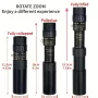 10-300x Zoom Mini Extendable HD Portable Monocular Telescope Manual Focus Long Range High Definition For Hunting Outdoor Adventure Micro-light Night Vision