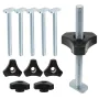 5 Pack T Bolt Knob Kit Miter Track Sliding Nut Woodworking Tool Jigs Screw Fixture For Workbench T-Slot Suitable Use With 1/4\ And Universal T-Track