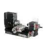 Mini torno de madeira com tomada UE de 60 W e 12.000 RPM, com potência de 12 VCC/5 A, capaz de usinagem de precisão com ferramenta rotativa de alta velocidade adequada para vários materiais