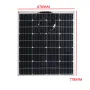 100W 18V Highly Flexible Monocrystalline Solar Panel Tile Mono Panel Waterproof