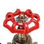 Interrupteur d'éclairage vintage Steampunk 1/2 pouce avec fil traversant en fer rouge