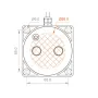 ME201W Tuya APP Ultrasonic Liquid Level Sensor Wi-Fi Remote Monitoring for Water Fuel Diesel Oil Easy Installation Low Maintenance