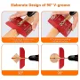 30 45 90 Degree Drill Guide Angle Drill Hole Guide Jig with 4 Sizes Drill Bits for Angled and Straight Hole Sturdy Aluminum Alloy Drilling Jig for Cable Railing Deck Stair Handrail