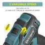 Drillpro 23-48N.M 10mm/13mm 1800rpm 21+1 Moment Sladdlös Borstlös Elborrmaskin Passar Mak