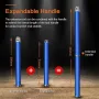 6 In 1 Carbide Tipped Wood Turning Tools Set Latest Lathe Rougher Finisher Swan Neck Hollowing Tools and Interchangeable Aluminum Alloy Grip Handle with Diamond Round Square Carbide Inserts