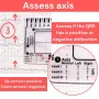 2pcs ECG 7 Step Ruler Plastic Transparent EKG Calipers 7-Step Measuring Tool Waterproof and Easy to Clean Portable ID-Sized Ruler