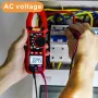 TS-18D Digital Clamp Meter True RMS 6000 Counts Multimeter Voltage Tester Auto-ranging Measures AC/DC Current Voltage Temperature Capacitance Resistance Diodes Continuity